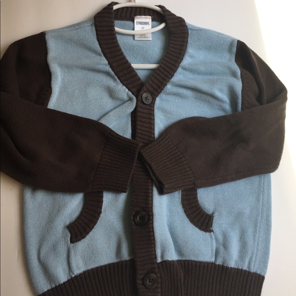 Light blue and brown cardigan - Picture 1 of 1
